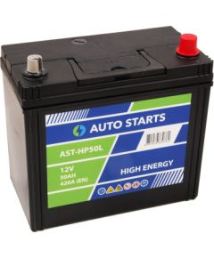 AUTO STARTS HIGH POWER JIS 12V 50Ah, 420A (EN) 238x129x227 0/3 ar adapteri uz 1, EAN4751039330762 Akumulatori