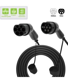 Evcharge EV Charge   Kabelis  22W 32A TYPE  TO TYPE 5m AUX325T2 (komplekts) Jaunumi - Audio-Video