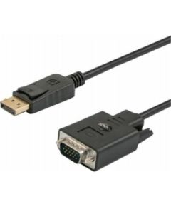 Kabelis SAVIO DisplayPort - VGA 1.8m  Кабель HDMI