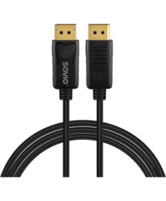Kabelis SAVIO DisplayPort 1.4 1080P/240Hz 8K/60Hz 2m  Кабель HDMI