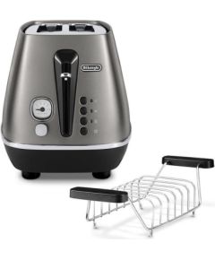 Delonghi Distinta Titanium, 900 W, titanium - Toaster Tosteri