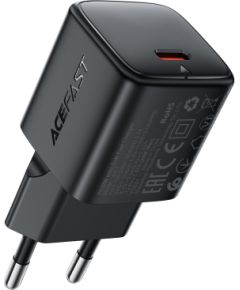 Сетевая зарядка Acefast A117 20W GaN USB-C черная Зарядные устройства