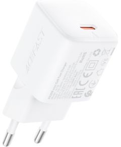 Сетевая зарядка Acefast A118 30W GaN USB-C белая Зарядные устройства