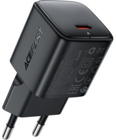 Сетевая зарядка Acefast A118 30W GaN USB-C черная Зарядные устройства