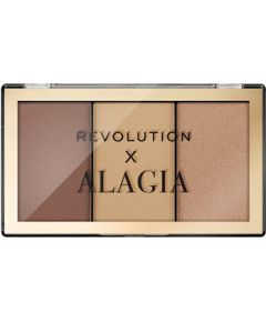 Makeup Revolution Alagia Face Like Alagia Highlight & Bronze Palette - Konturovací paletka 7,5 g 0.0g Dekoratīvā kosmētika
