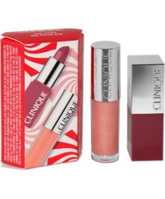 Clinique Set (Lipstick Pop Lip Colour + Pop Splash) Lūpu krāsas, spīdumi, balzāmi