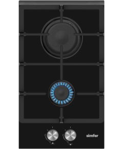 Simfer H3.201.TGRSP Black Iebūvējama virsma - Gāzes