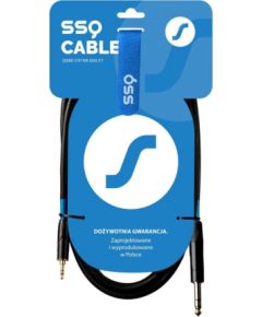 SSQ MiJS2 - Cable Jack Stereo 3,5 mm - Jack stereo 6,3 mm, 2 m Проводa