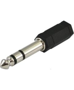 SSQ HA1 SS-1820 Adapter Jack Stereo 3,5 mm female - Jack Stereo 6,3 mm male Black Dažādi vadi
