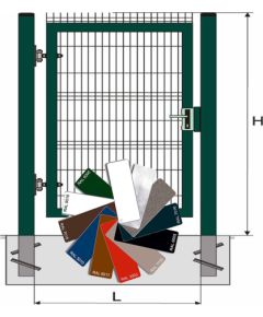 Vārti 3D H1,53*W1,2m 1-V RAL? Žogi