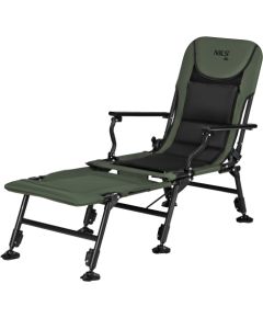 NC2703 ZAĻI-MELNS ZVEJAS KRĒSLS AR KĀJU STRĀDU NILS CAMP Tūrisma krēsli