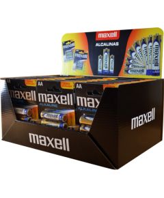 Maxell Alkaline LR6 AA 4-pack Display (30 blister packs/120 batteries) Батарейки, аккумуляторы
