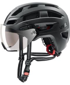 Kask rowerowy UVEX Finale visor 56-61cm, black matt Велосипедные шлемы