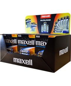 Maxell Alkaline LR03 AAA 4-pack Display (30 blister packs/120 batteries) Батарейки, аккумуляторы