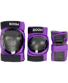Boom Classic aizsargu komplekts, S izmērs, violets - 104577 Aizsargi velobraucējam