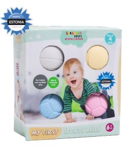 Gerardo's Toys sporta bumbiņu komplekts mazuļiem, 4 gab. - GT7710 Развивающие игры