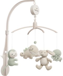 Baby's only muzikālais karuselis, dzīvnieki, 0+, Laurel green/ Warm linen - BO-815.023.062.50 Игрушки для малышей