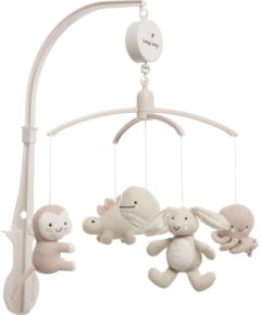 Baby's only muzikālais karuselis, dzīvnieki, 0+, Old pink/ Warm linen - BO-815.023.061.50 Игрушки для малышей