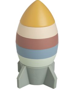 Baby's only silikona tornis, raķete, 0+, Opal - BO-860.859.805.50 Игрушки для малышей