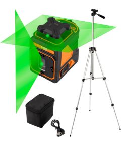 Neo Laser płaszczyznowy 30 m, 5 linii, 360° w poziomie, z etui i statywem 1.5 m Jaunumi -Dārzam
