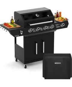 Kaminer Grill gazowy 4+1 17kW Varen Black 5.0 Kaminer Jaunumi -Dārzam