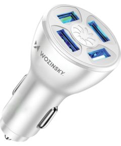 Wozinsky WCCAW 50W 4x USB-A QC car charger - white Зарядные устройства