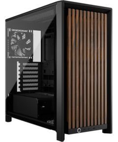 Corsair FRAME 4000D WOOD RS (black/wood, tempered glass) Корпуса