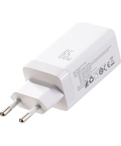 Сетевая зарядка Joyroom JR-TG10 GaN 65W 2xUSB-C/USB-A + USB-C to USB-C 100W 1.2m cable белая Зарядные устройства