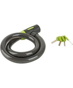 Author Cable lock ACL-85 C-Sleeve d.25x1000mm (black/green) Велосипедные замки