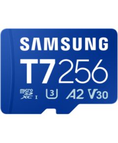 Samsung MicroSD card T7 256 GB microSDXC Flash memory class U3, V30, A2 Карты памяти