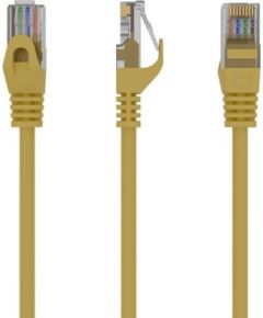 PATCH CABLE CAT6 UTP 0.25M/YELLOW PP6U-0.25M/Y GEMBIRD Tīkla vadi