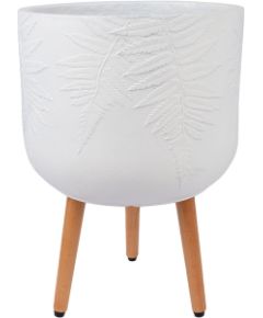 Puķu pods FERN D37xH52cm ar koka kājām, balts Jaunumi, mēbeles, māja