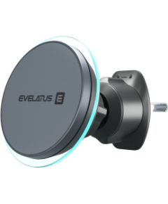 Evelatus   MagSafe Qi wireless charging magnet air vent mount (for Car air vent) Black Telefonu Turētāji Auto Velo Moto