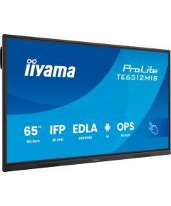Iiyama ProLite TE6512MIS-B4AG, public display (black (matt), UltraHD/4K, VA, touchscreen) Jaunumi - Datori