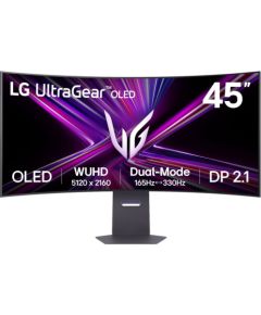 LG Electronics UltraGear 45GX950A-B OLED (113 cm (44.5 inches), dark gray, WUHD, curved, dual mode (330Hz/165Hz), 330Hz panel) LED / LCD мониторы