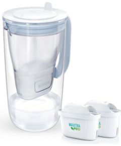 Brita Glass+ filter jug with 2 MaxtraPro PP cartridges (blue; 2.5 l) Citi trauki