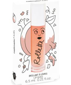 Nailmatic Kids Dabīgs un mitrinošs bērnu lūpu spīdums ar vitamīniem un augļu garšu, Peach, 6,5 ml - ROLLPECHE Помады, блески, бальзамы