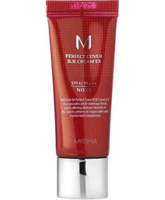 Missha M Perfect Cover BB Cream EX SPF 42 PA+++ - BB krém 20 ml 22 Cool Sand Dekoratīvā kosmētika