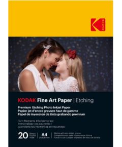 Kodak Fine Art Paper Etching  A4 210 x 297 mm x 20 Sheets Foto ķīmija un papīrs 