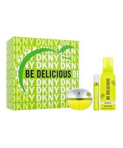 DKNY Be Delicious Gift set EDP 100 ml, miniature EDP 15 ml and shower foam 150 ml 100ml Dāvanu komplekti