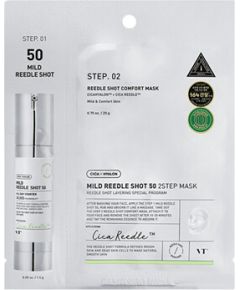 Vt Cosmetics Cica Mild Reedle Shot 50 Sheet 2step Mask - Pleťová maska 1.5g Smaržas - NESAKĀRTOTS