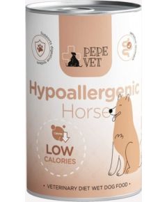 Paka Zwierzaka PEPE VET Hypoallergenic Horse (konina) 400g Suņu barība