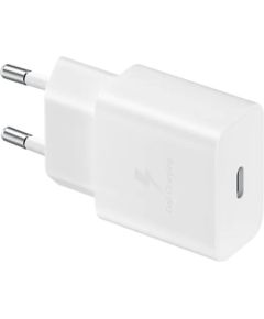 EP-T1510EWE + EP-DA705BWE Samsung 15W Travel Charger Ceļojumu lādētājs + USB-C/USB-C datu kabelis / balts Telefonu lādētāji 220v