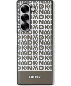DKNY PU Leather Repeat Pattern Bottom Stripe MagSafe Case Aizsargapvalks priekš Samsung Galaxy Z Fold 6 / bruns Neoriģinālie Maciņi