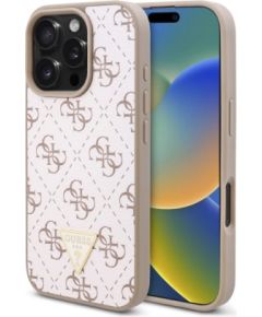Guess New 4G Triangle Aizsargapvalks Priekš Apple iPhone 16 Pro Neoriģinālie Maciņi