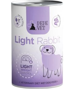 PAKA ZWIERZAKA Pepe Vet Light Rabbit - wet dog food - 400g Suņu barība