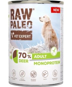 VETEXPERT Raw Paleo Deer - wet dog food - 400g Suņu barība