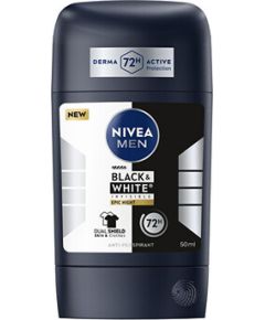 Nivea Men B&W Epic Night Anti-Perspirant - Tuhý antiperspirant 50ml Smaržas - NESAKĀRTOTS