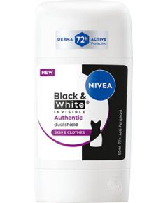 Nivea B&W Authentic Anti-Perspirant - Tuhý antiperspirant 50ml Дезодоранты