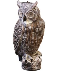 Besk Dārza dekors Pūce 19x18x43cm, ar solāro gaismu un skaņu Наружное освещение